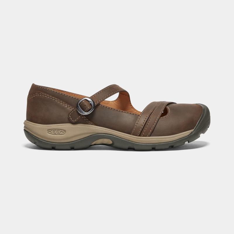 Keen Presidio II Cross Strap - Kadın Mary Jane Ayakkabı - Çikolata - Turkey (028369BKJ)